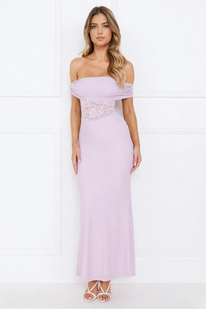 Off Shoulder Maxi Dress