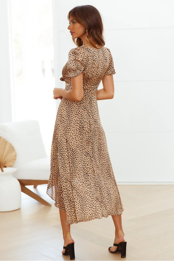 Major Hottie Midi Dress Apricot