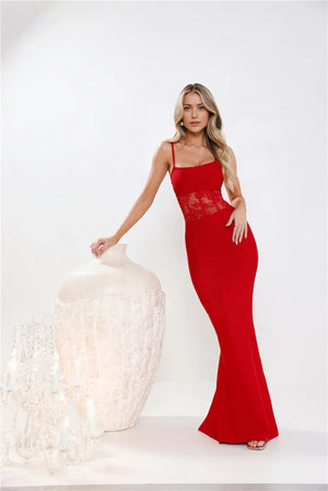 Eyes On The Prize Bandage Glitter Maxi Dress