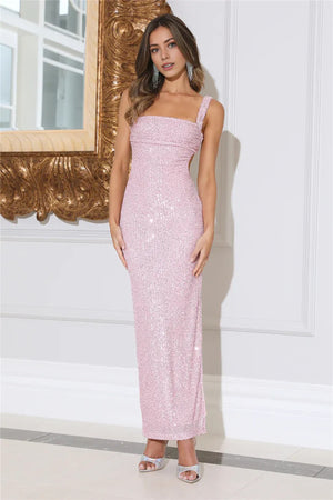 Glimmer Dance Sequin Midi Dress