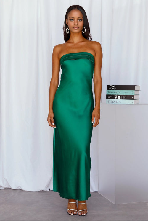 Coolness Calling Satin Maxi Dress