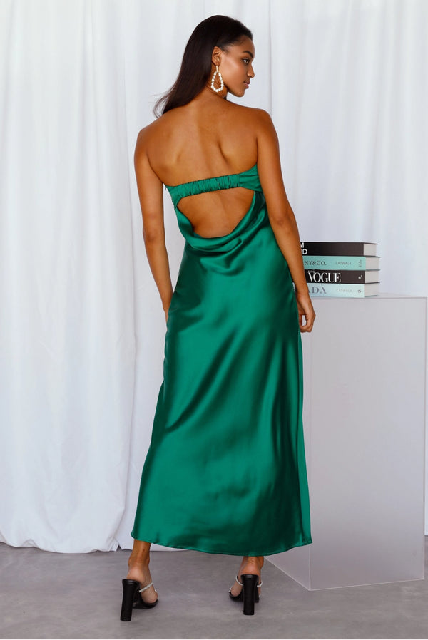 Coolness Calling Satin Maxi Dress