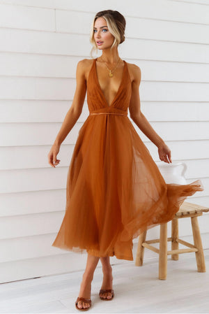 Summer Cinderella Midi Dress